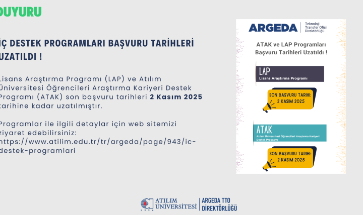 İç Destek Programları Başvuru Tarihleri Uzatıldı